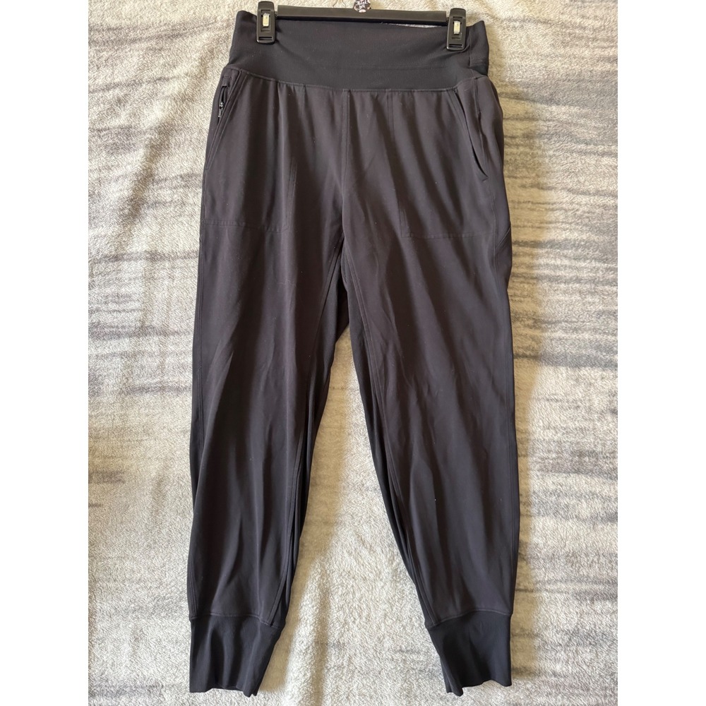 Athleta Venice Jogger Black High Rise Active Pants 597888 Womens Size M